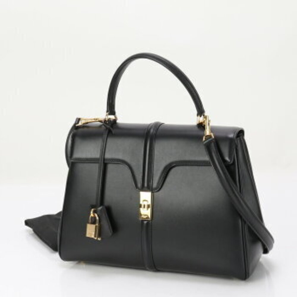 Celine Sze Leather Crossbody Bag Handbag Black - Picture 2 of 14